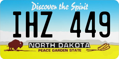 ND license plate IHZ449
