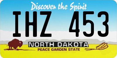 ND license plate IHZ453