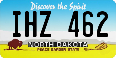ND license plate IHZ462