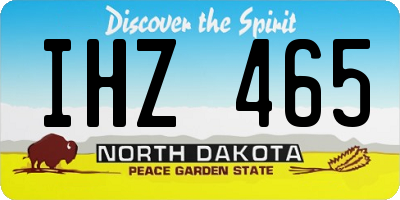 ND license plate IHZ465