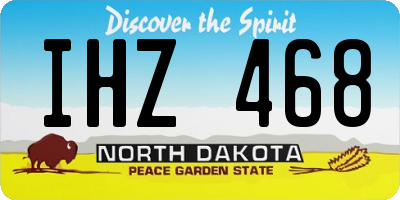 ND license plate IHZ468