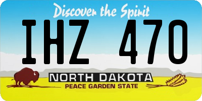 ND license plate IHZ470