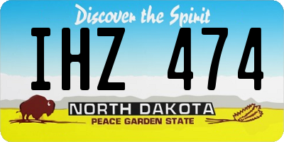 ND license plate IHZ474