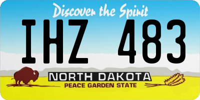 ND license plate IHZ483