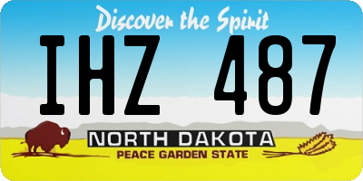 ND license plate IHZ487