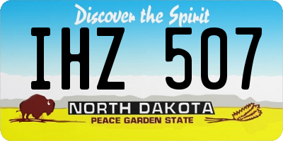 ND license plate IHZ507