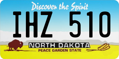 ND license plate IHZ510