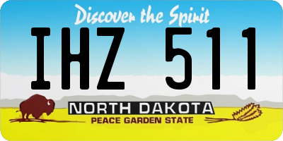 ND license plate IHZ511