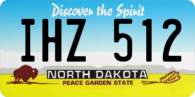 ND license plate IHZ512