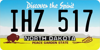 ND license plate IHZ517