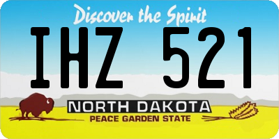 ND license plate IHZ521