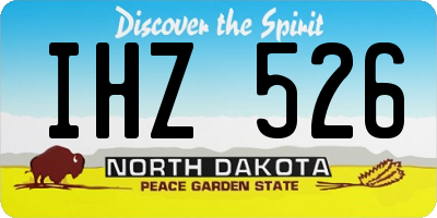 ND license plate IHZ526