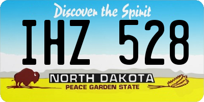 ND license plate IHZ528
