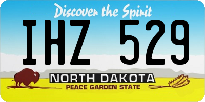 ND license plate IHZ529