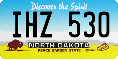ND license plate IHZ530