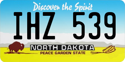 ND license plate IHZ539