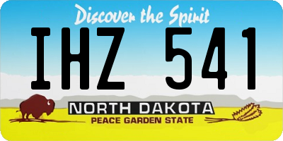 ND license plate IHZ541
