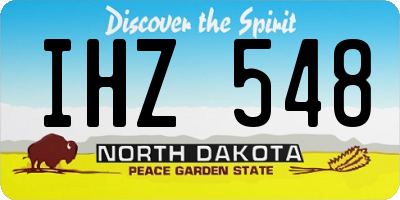 ND license plate IHZ548