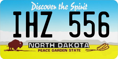 ND license plate IHZ556