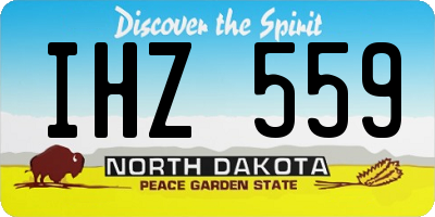 ND license plate IHZ559