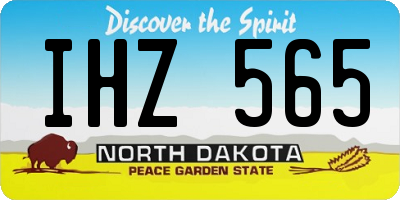 ND license plate IHZ565