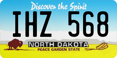 ND license plate IHZ568