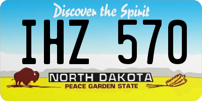 ND license plate IHZ570