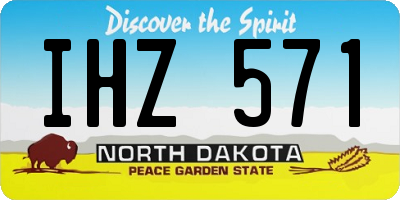 ND license plate IHZ571