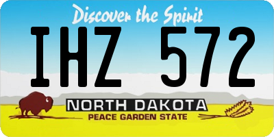 ND license plate IHZ572