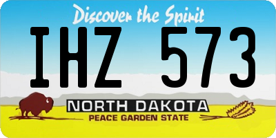 ND license plate IHZ573