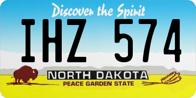 ND license plate IHZ574