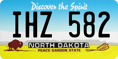 ND license plate IHZ582