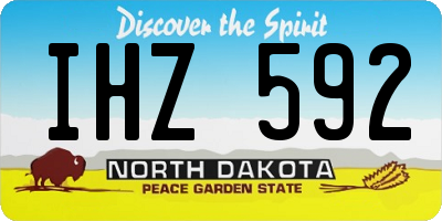 ND license plate IHZ592