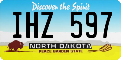 ND license plate IHZ597