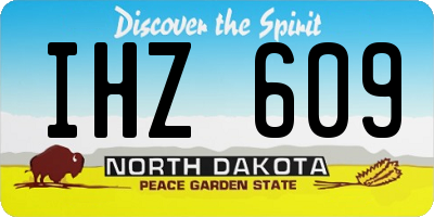 ND license plate IHZ609
