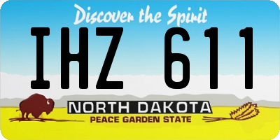 ND license plate IHZ611