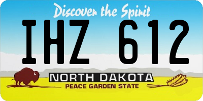 ND license plate IHZ612