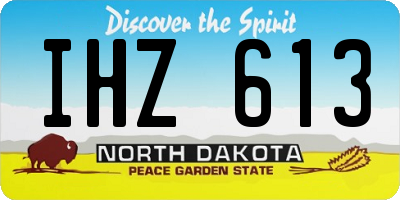ND license plate IHZ613