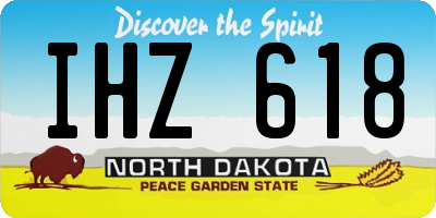 ND license plate IHZ618