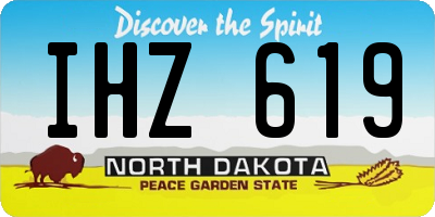 ND license plate IHZ619