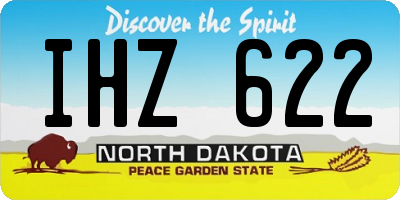 ND license plate IHZ622