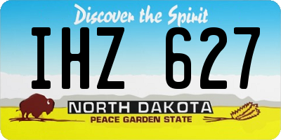 ND license plate IHZ627