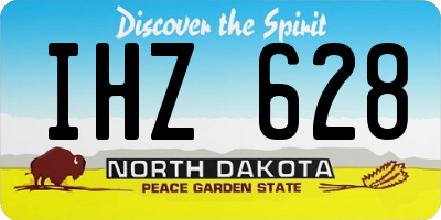 ND license plate IHZ628