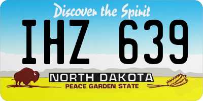 ND license plate IHZ639