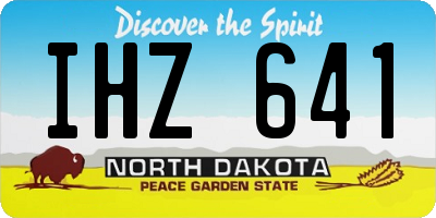 ND license plate IHZ641