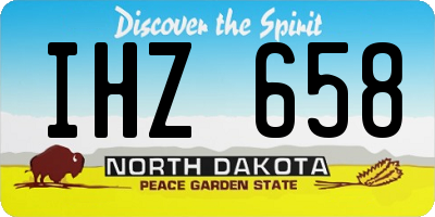 ND license plate IHZ658
