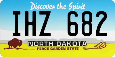 ND license plate IHZ682