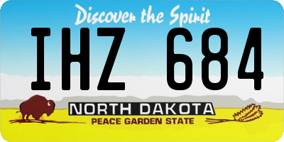 ND license plate IHZ684