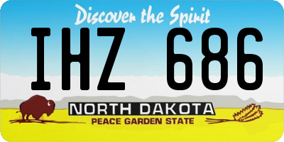 ND license plate IHZ686