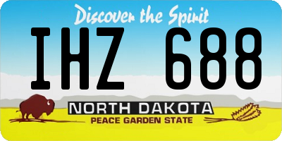ND license plate IHZ688